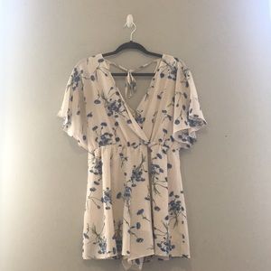 Cream Floral Romper